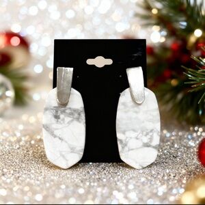 Kendra Scott Stone Aragon Drop Earrings In Silver